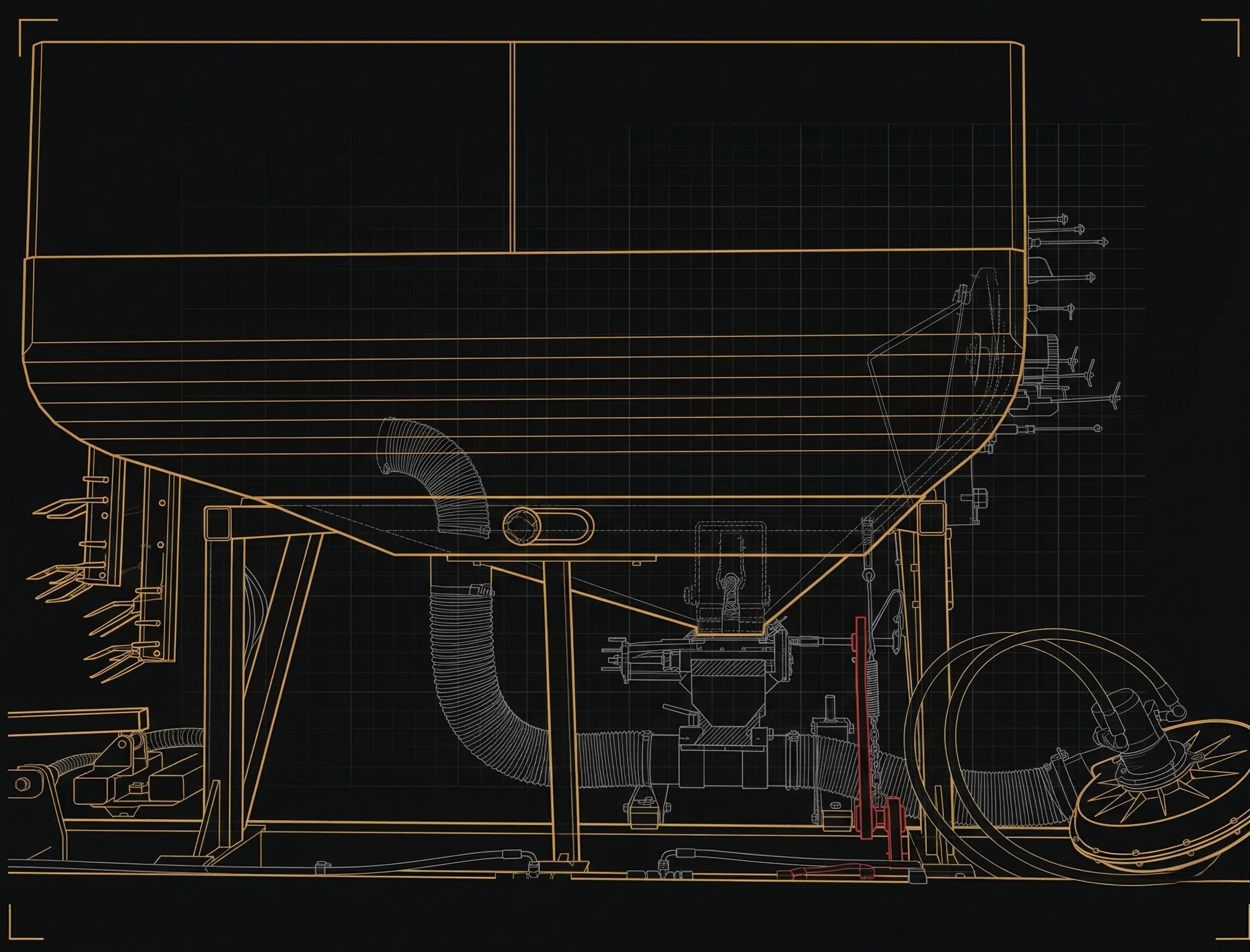 VELES — Tanksystem Rahmenmontage
